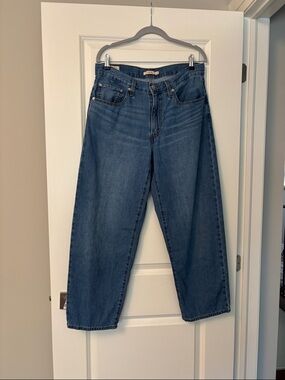 Levi's Blue Denim Baggy Dad Jeans